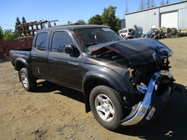 2003 TOYOTA TACOMA PRERUNNER DOUBLE CAB BLACK 3.4L AT 2WD Z16341 